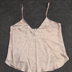 Laura Adams satin cami beige M